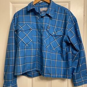 Dixon Blue Plaid Flannel Shirt